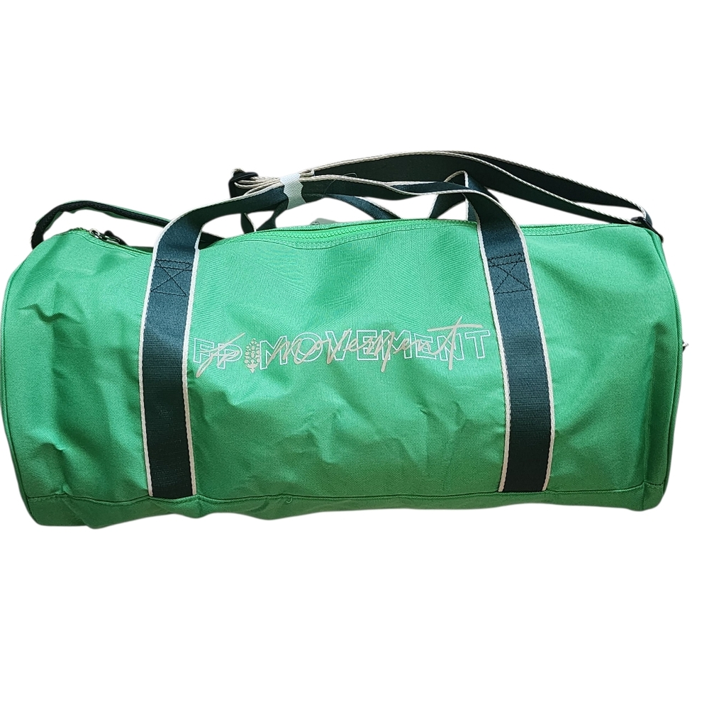 Free People Movement Good Sport Duffel Bag Green Gym Travel One Size NWT - Picture 4 of 9